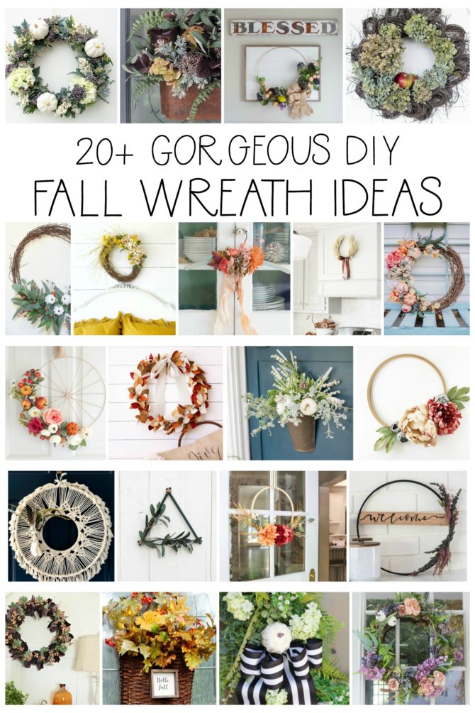 ver 20 stunning DIY fall wreath ideas as part of the Seasonal Simplicity Fall Wreath Hop