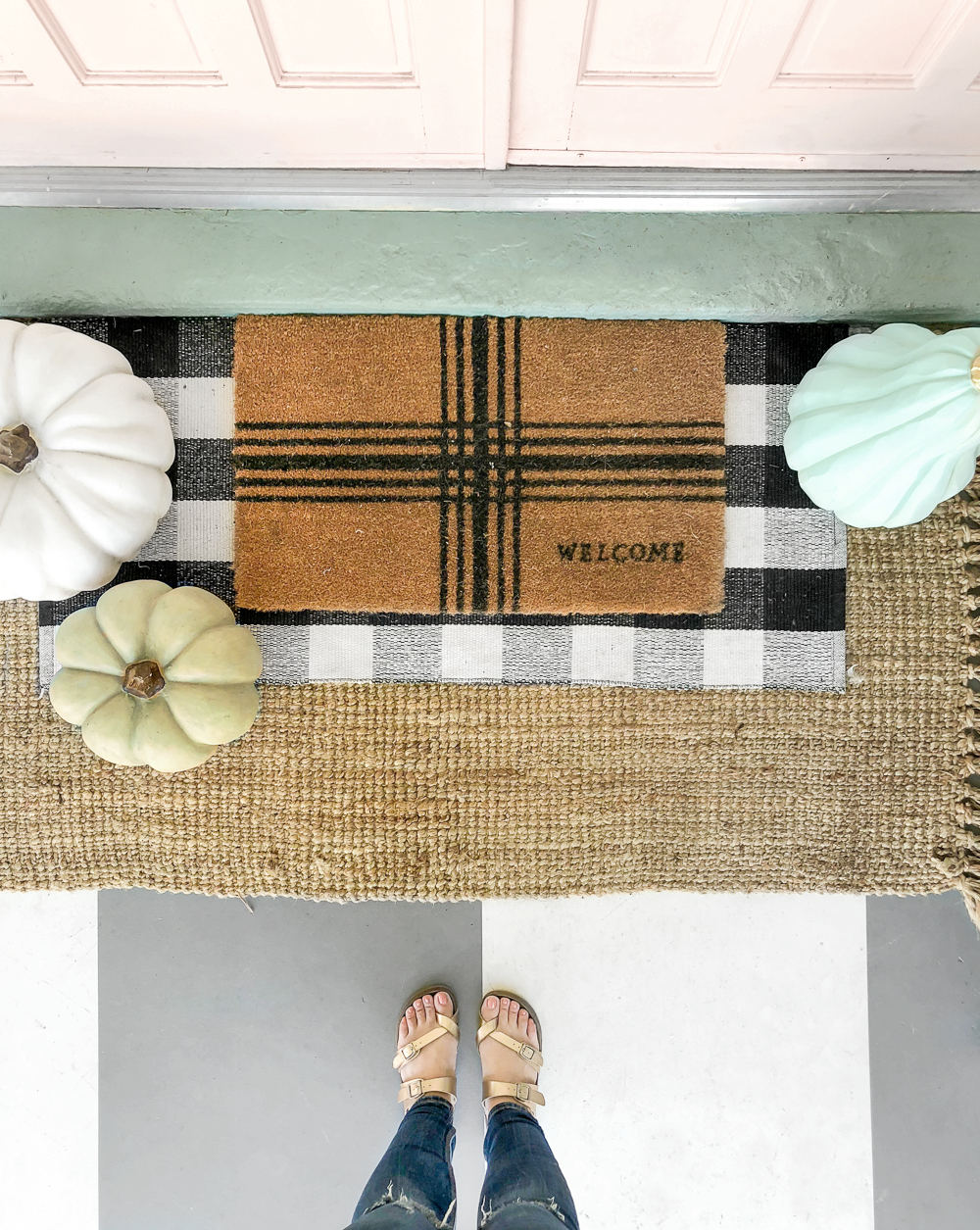 easy fall porch decor - Lolly Jane