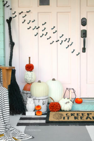 DIY Pumpkin Topiary - Lolly Jane