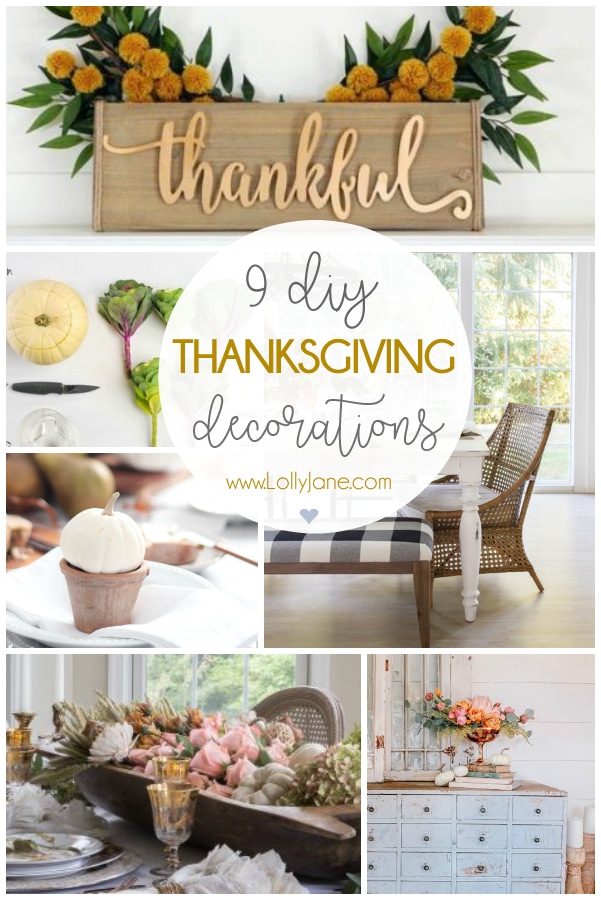 9 Thanksgiving decorations to DIY