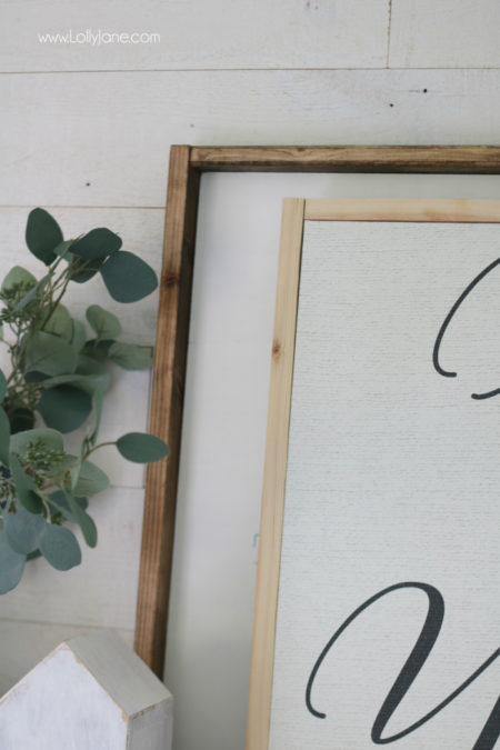 How to Frame a Canvas the Easy Way - Lolly Jane