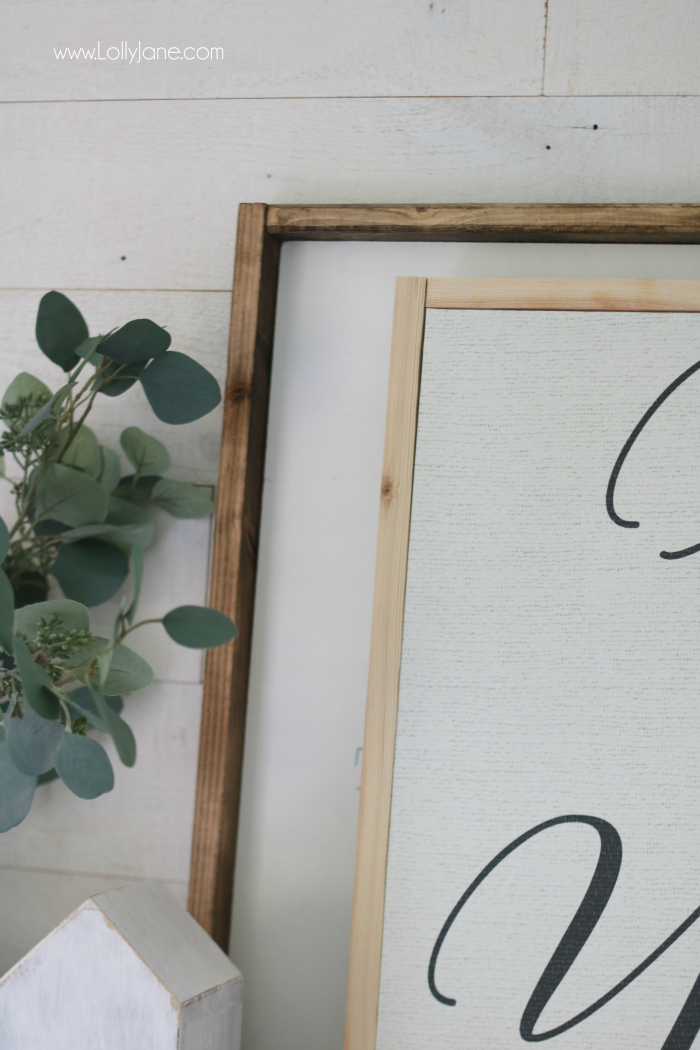 Cheap And Easy DIY Canvas Frame (Quick Steps And Video) - Abbotts At Home