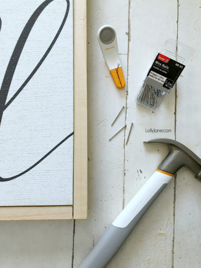 How to Frame a Canvas the Easy Way Lolly Jane