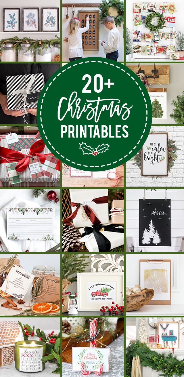 20+ FREE Beautiful Christmas Printables. From gift tags to advent calendars to recipe cards and art -- you're sure to find a few new favorites this year!