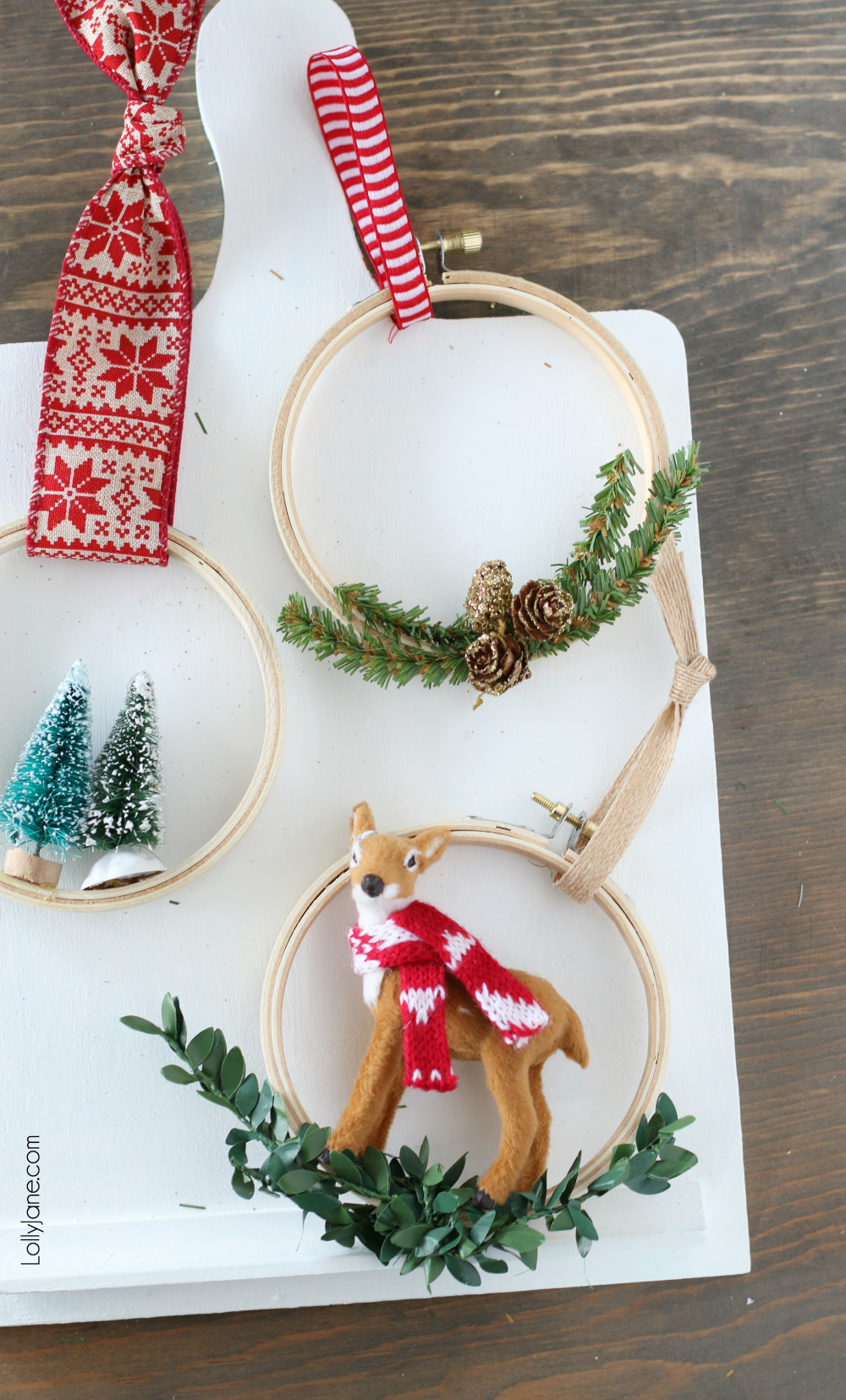 Download Easy Embroidery Hoop Christmas Ornaments Lolly Jane PSD Mockup Templates