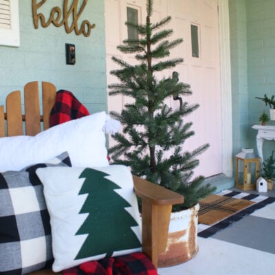 Christmas Porch Decorating Ideas & Blog Hop