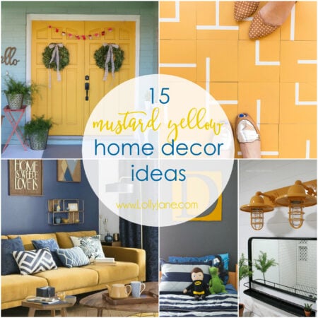 Mustard yellow is a great way to brighten up your home. Click for 14 more decor ideas with this trending color.