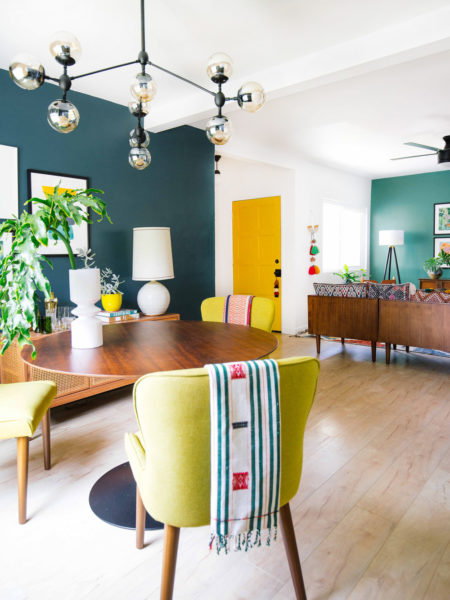 Mustard yellow is a great way to brighten up your home. Click for 14 more decor ideas with this trending color.