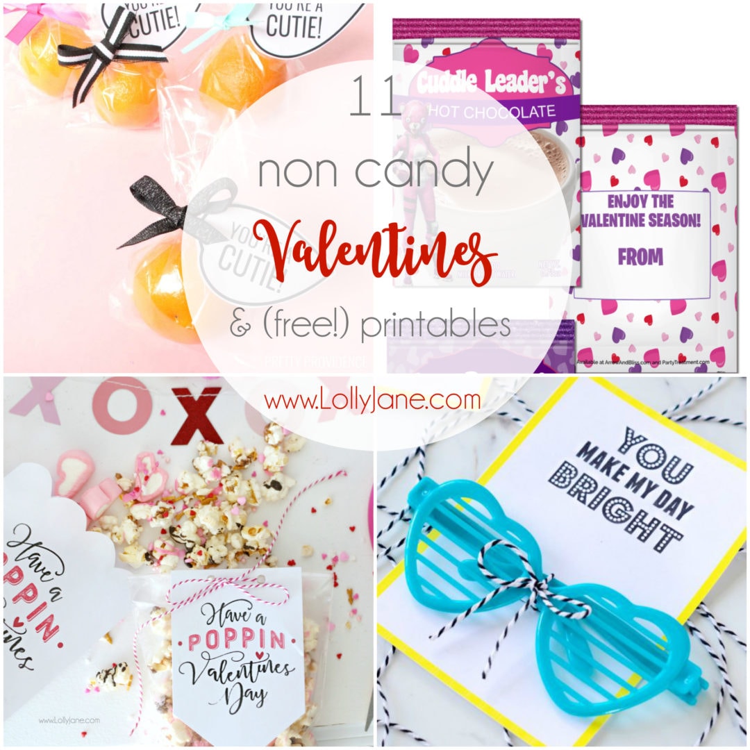 11 non candy Valentine ideas and printables - Lolly Jane
