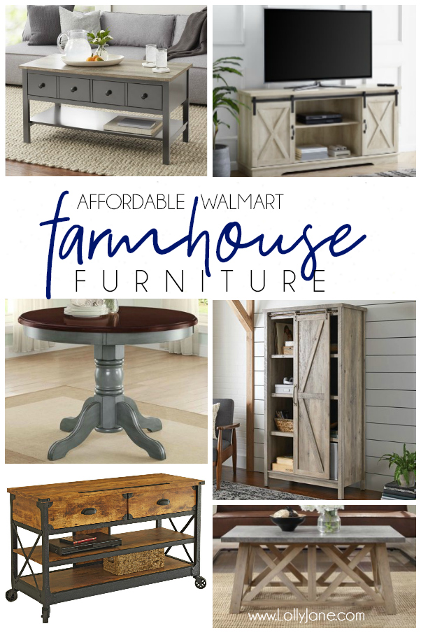 Walmart farmhouse deals furniture