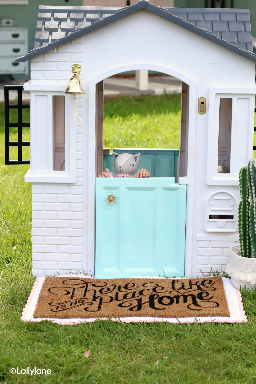 How To Paint A Plastic Playhouse Like A Pro Lolly Jane