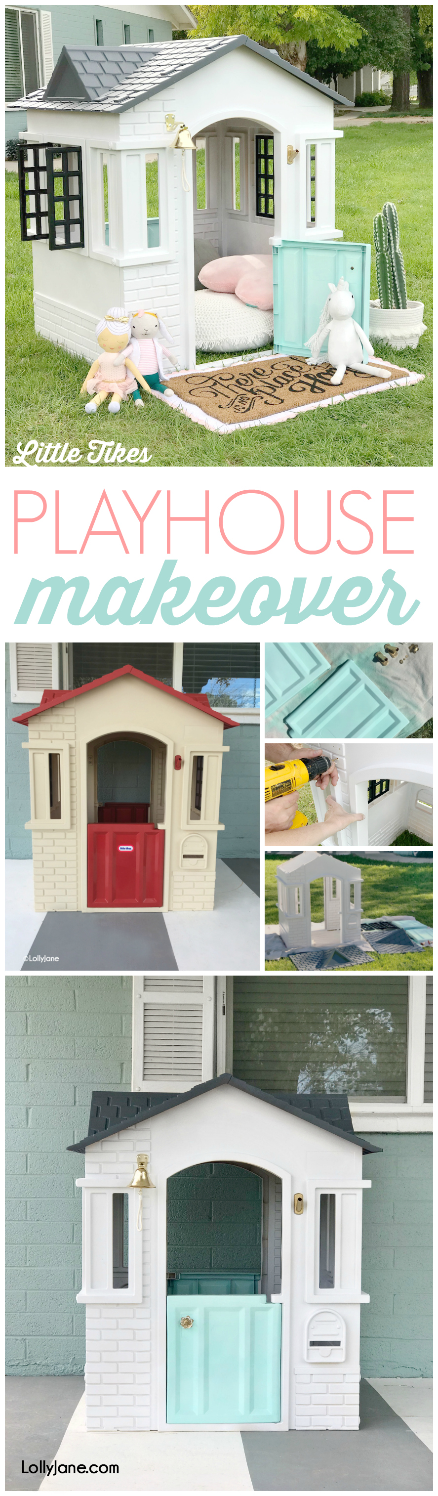 painting little tikes playhouse