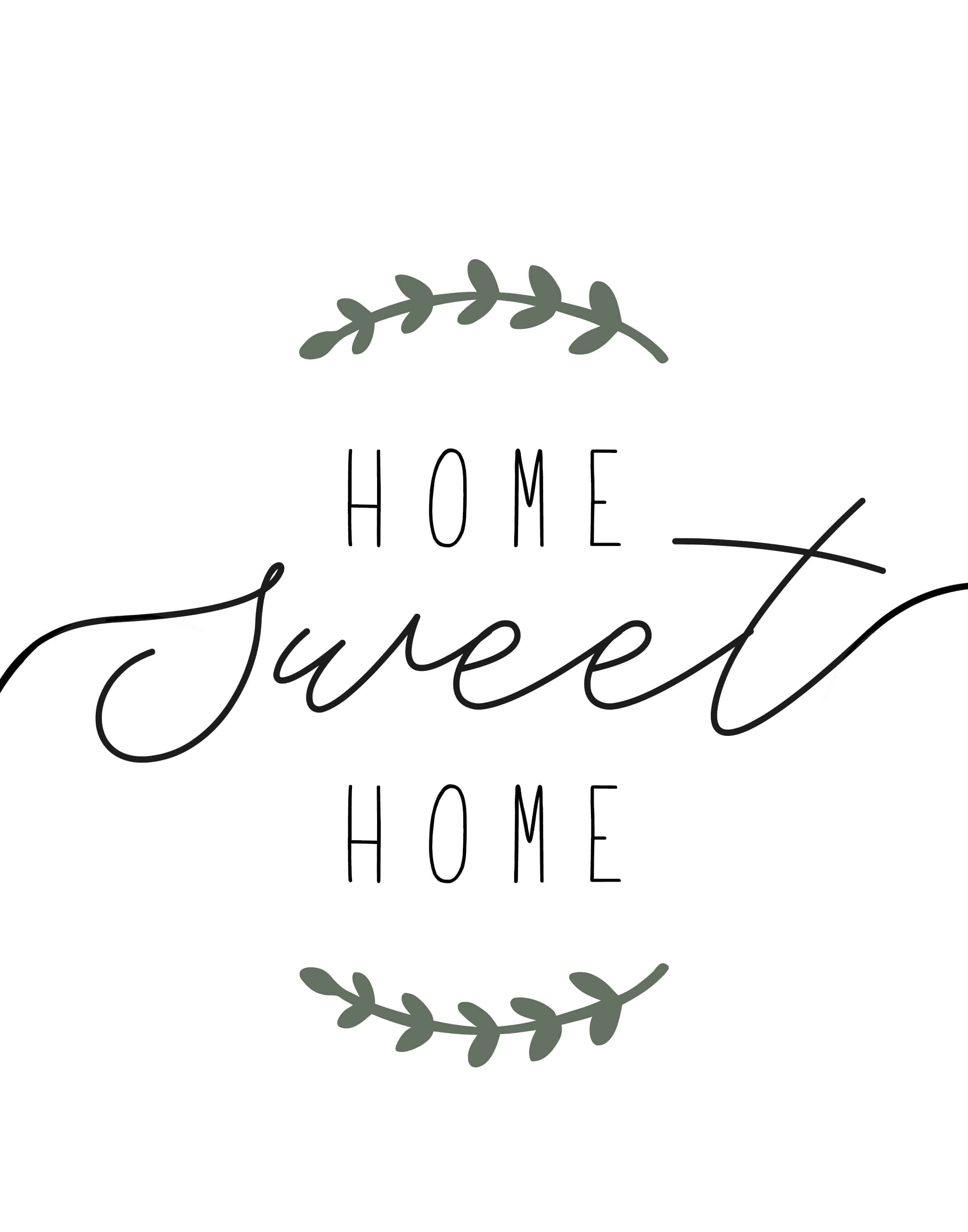 Home Sweet Home" Printable Farmhouse - Lolly