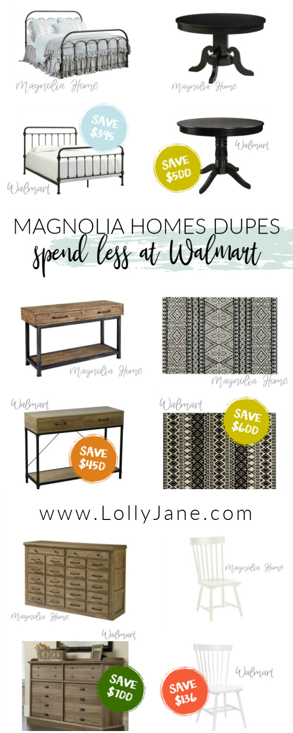 Love Magnolia Home decor but not the price? We've got tons of farmhouse dupes from Magnolia and you'll be surprised where these affordable finds lie! #farmhousedupe #fixerupper #magnoliastyle #magnoliahome #walmartfinds #farmhousestyle #farmhousedecor #magnoliadupe