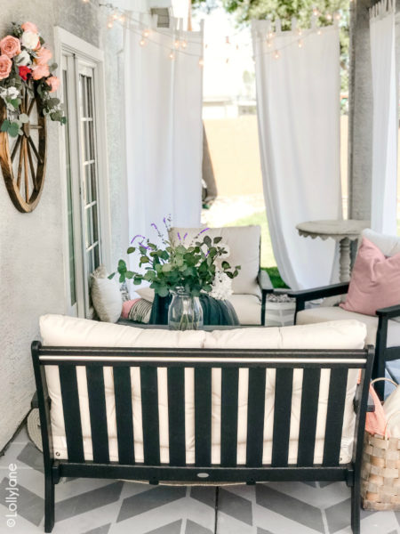 Add Outdoor Charm with this Darling Farmhouse Porch Furniture - Lolly Jane