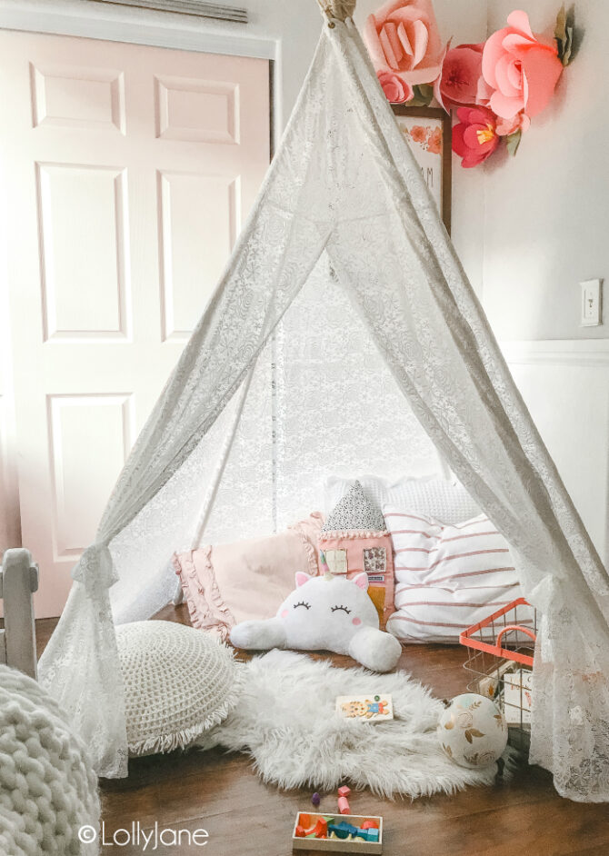 Teepee reading outlet corner