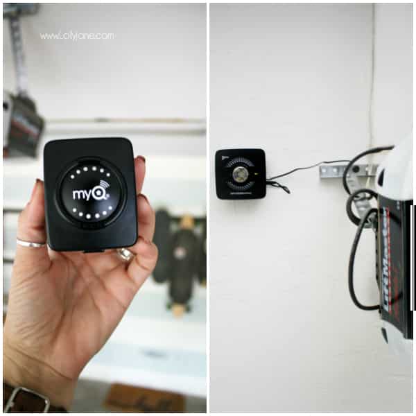 Check out the MyQ Garage Door Opener | Love this smart home garage door opener. Monitor your garage when you're not home, allow guest users and even package delivers with a few clicks of a button. #smarthome #garagedooropener #myq #smarthomeapp #amazon #amazonkey