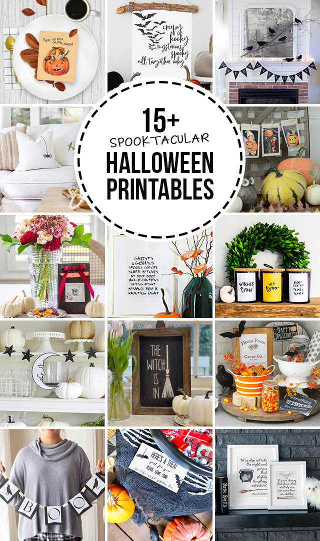 15+ Free Halloween Printables #halloween #halloweenprintable #freeprintable