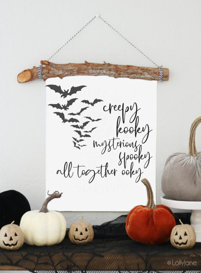 FREE Addams Family Printable Art, Easy Halloween Decor! - Lolly Jane
