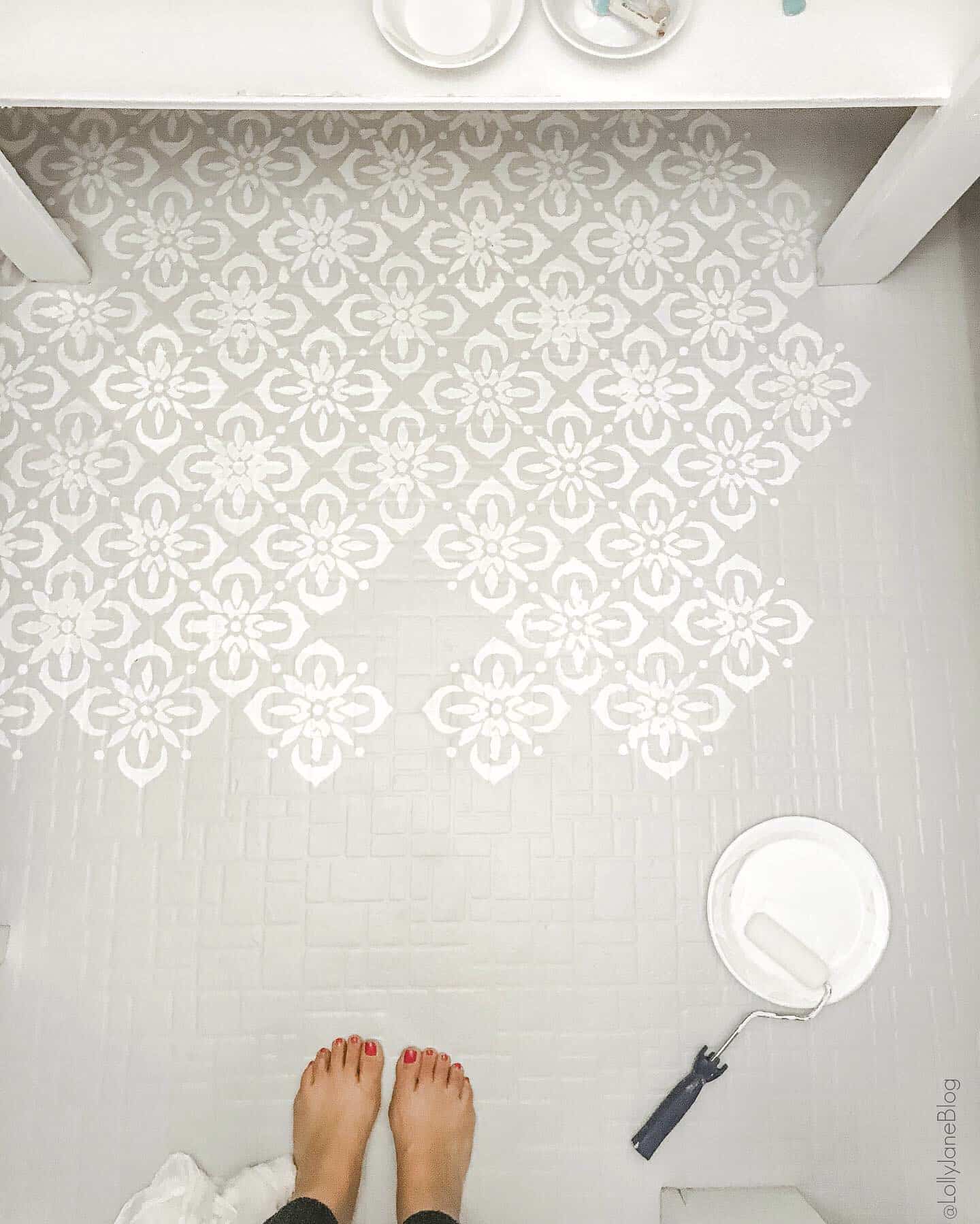 Tile Stencils for Walls, Floors, and DIY Kitchen Decor