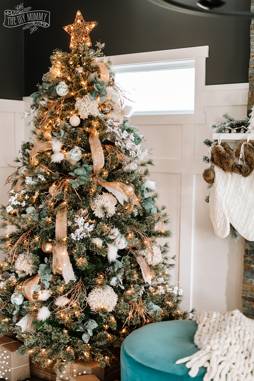 Gorg boho rustic glam Christmas Tree!