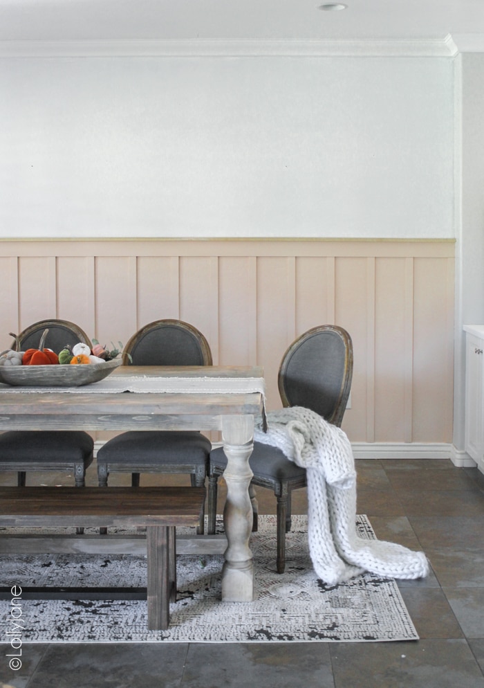 Pink Board and Batten Wall