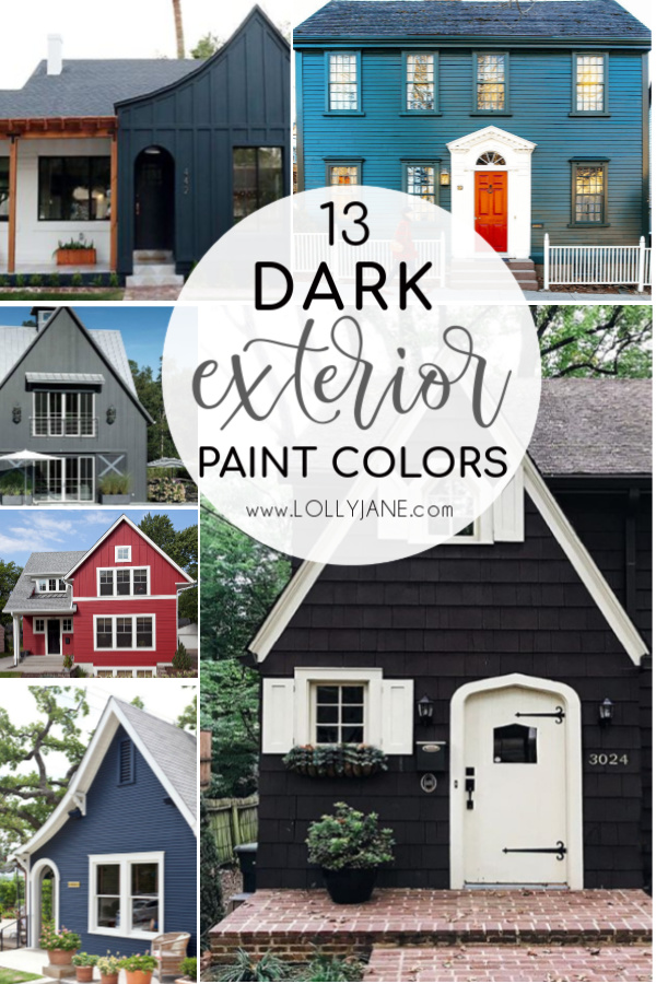 Looking to go darker on your exterior? We've got 13 dark exterior must see paint colors. Deciding if we should paint our blue house with white trim darker, lots of inspiration to choose from! #darkexterior #darkexteriorpaint #exteriorpaintcolors #ranchstylehouse #aquahouse #bluehouse #dutchdoors #frenchdutchdoors