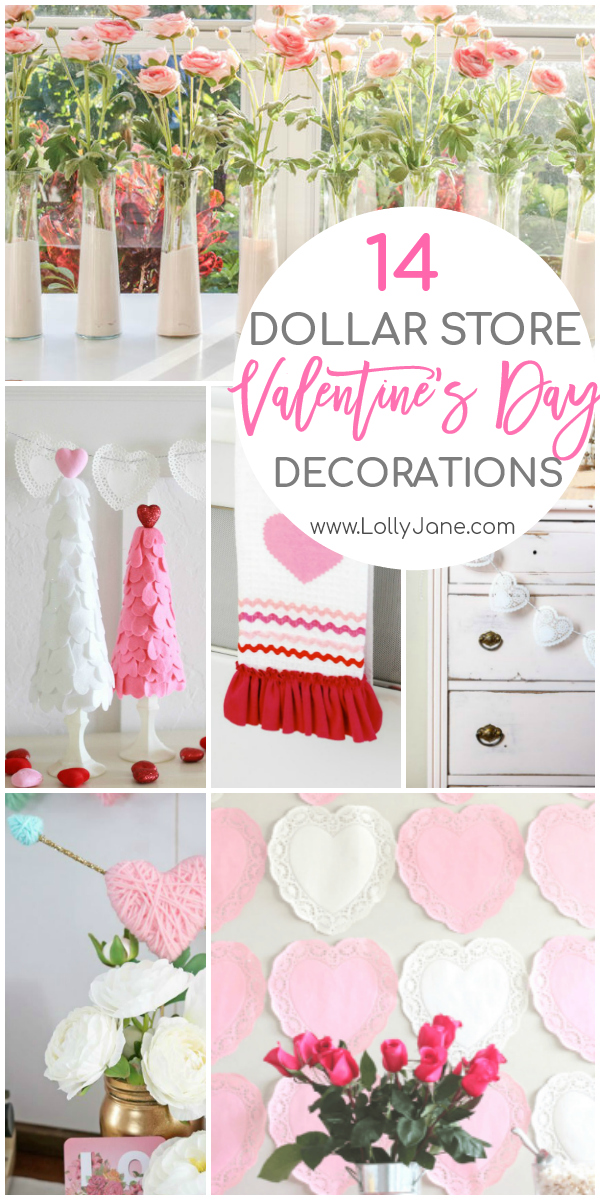 DIY Dollar Store Valentines Day Decorations - Lolly Jane