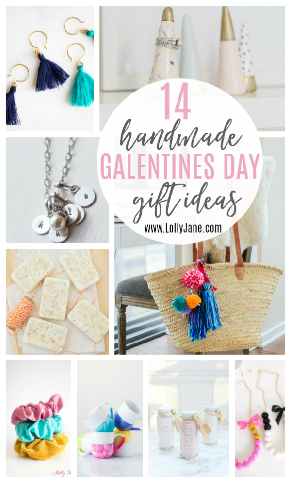 14 handmade Galentines Day gift ideas that your gal pals will adore! Treat your friends right with gifts made from love! #handmadegifts #galentinesday #galentinesdaygiftideas