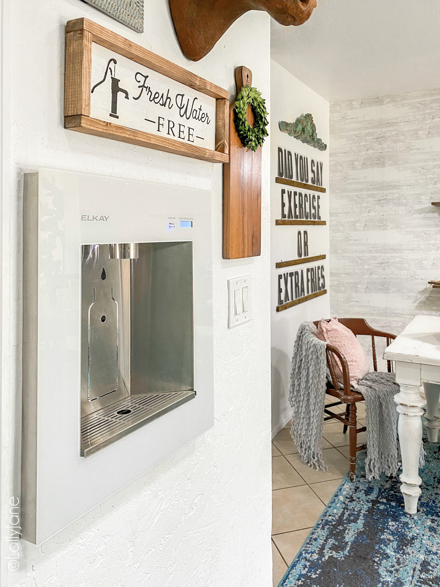 Your Kitchen Needs this BuiltIn Wall Water Dispenser Lolly Jane