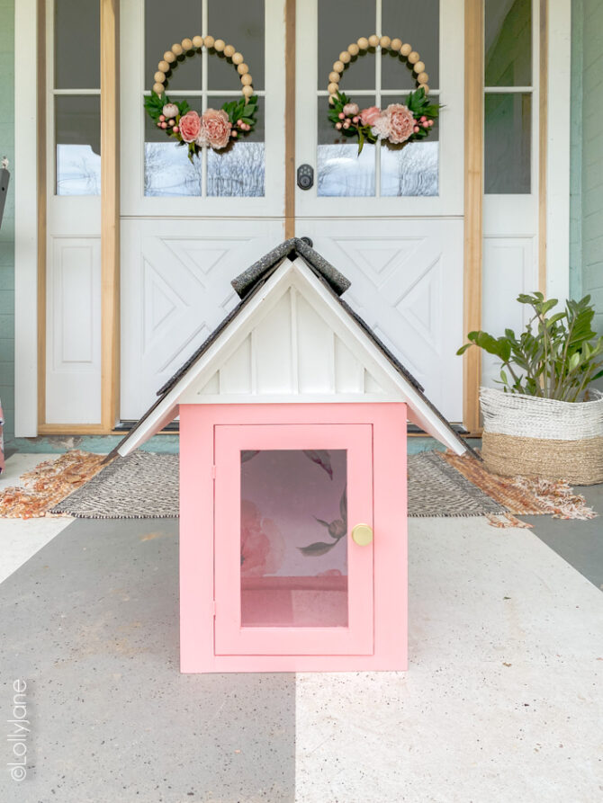 Pink Little Free Library Cutest Pink Little Free Library + plans! - Lolly Jane