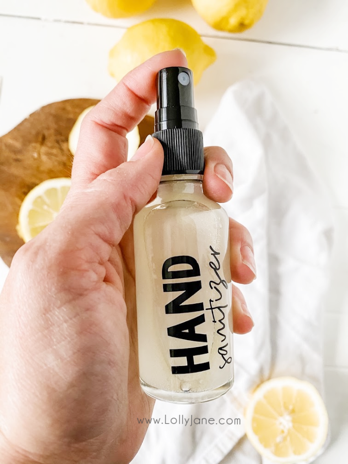 Diy Natural Hand Sanitizer Spray Recipe Lolly Jane 6989