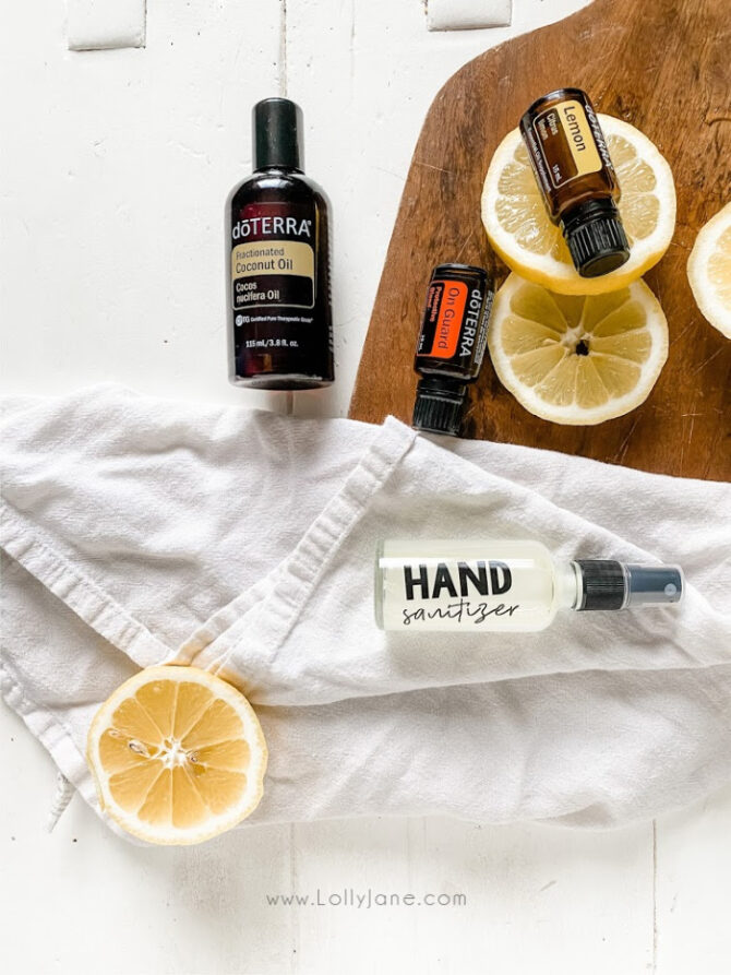 DIY Natural Hand Sanitizer Spray Recipe Lolly Jane