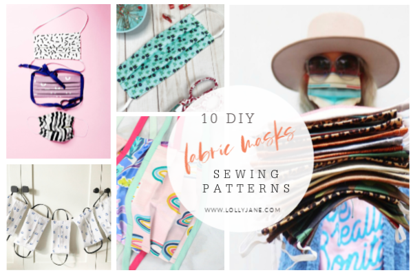 10 DIY fabric mask sewing patterns. Whether you need surgical masks or handmade medical masks, woodworking masks or masks to use while working outdoors, these different fabric masks are easy to follow and practical, too! #diyfabricmasks #howtosewfabricmasks #diysewnmasks #easytosewmasks