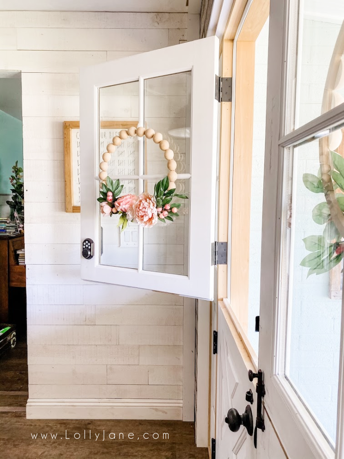 The cutest dutch doors! Love the farmhouse style trim, too! #dutchdoors #farmhousedutchdoors #whitedutchdoors #customdutchdoors