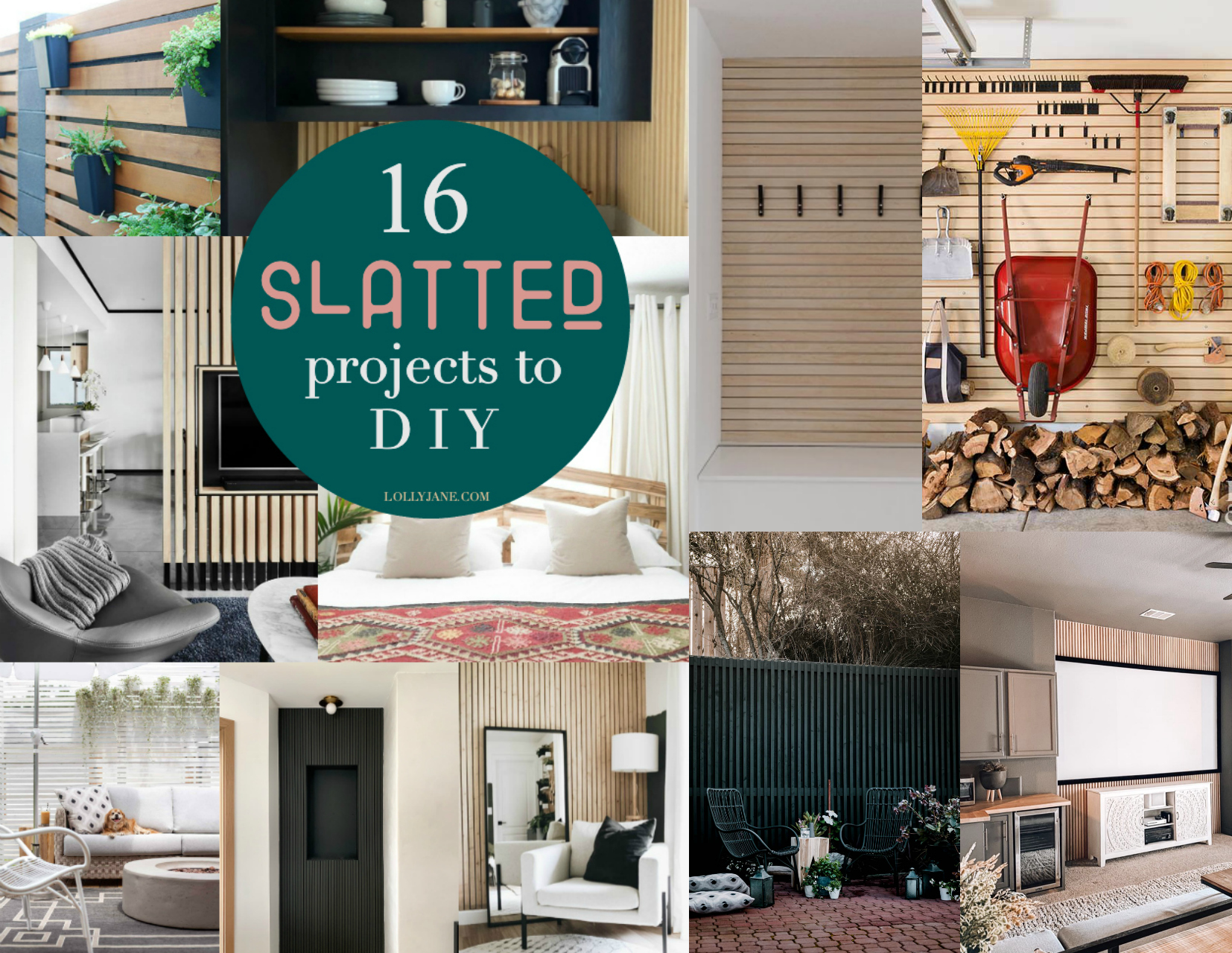 16 Slat Walls that will make you want to bust out the tools right now! Check out these trendy, modern slat wall decorating ideas that you can complete in a weekend! #slatwall #diyslatwall #slatwallideas #slatwalldecorating #diyslatwallaccentwall