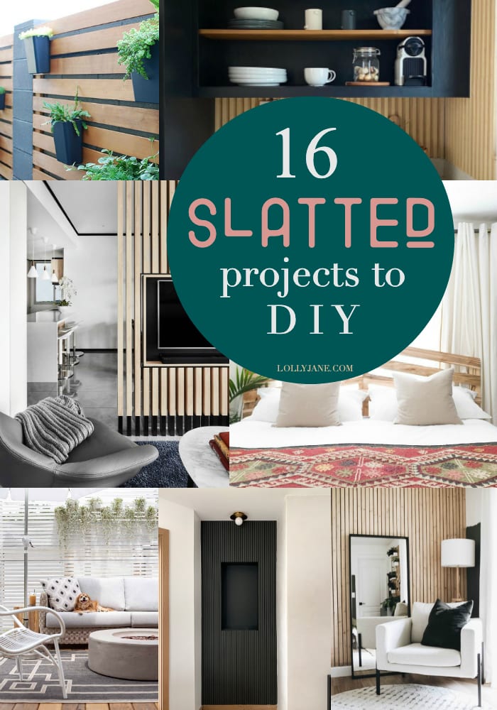 Diy Slat Walls Ideas To Make This Weekend Lolly Jane - Modern Wood Slat Accent Wall Diy