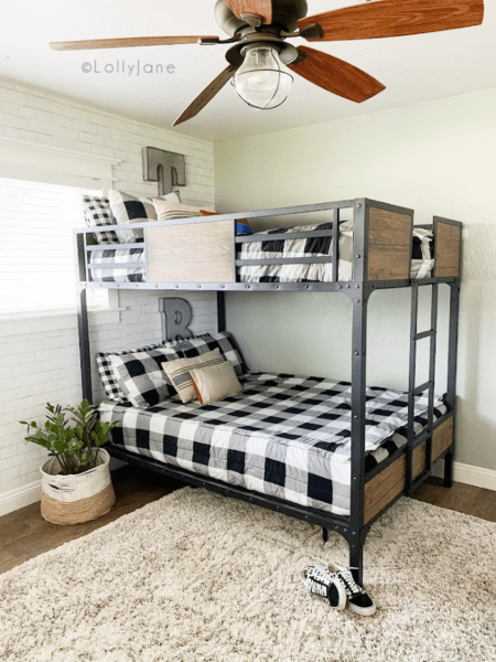 Industrial Bunk Bed That Can Handle Teen Boys! - Lolly Jane