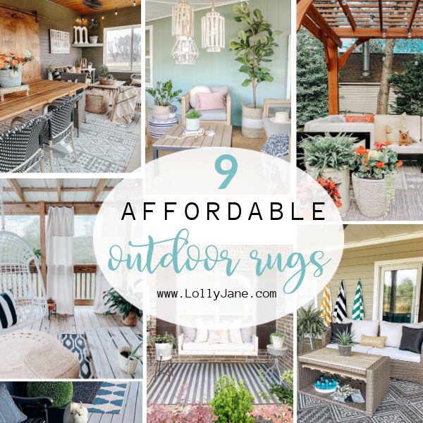 9 Affordable Outdoor Rug Ideas - Lolly Jane