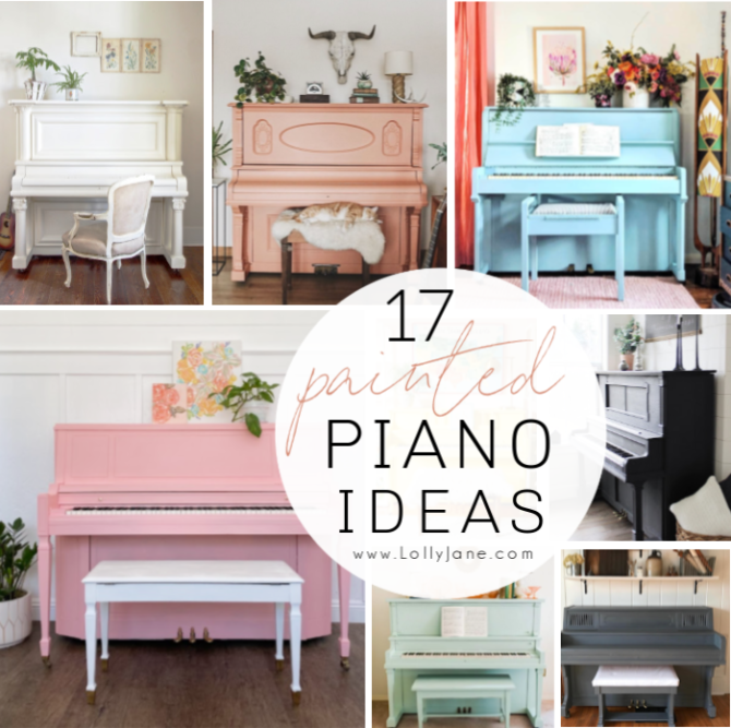 17 Painted Piano Ideas of Every Color Lolly Jane