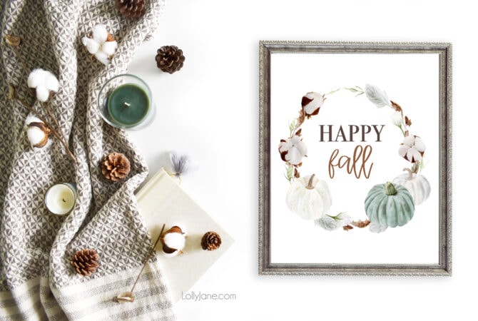 Free Farmhouse Style Fall Printables - Lolly Jane