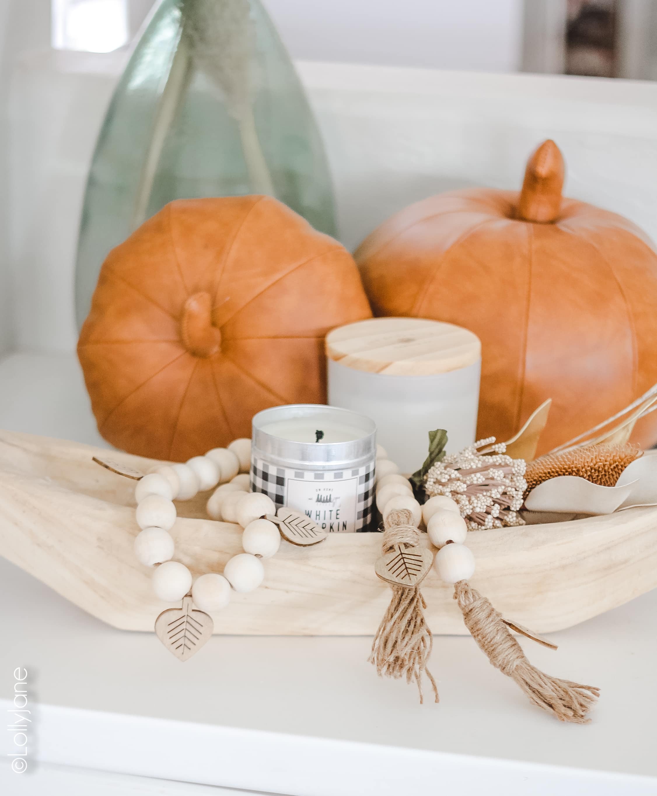 Wooden Bead Garland, Decorative Objects