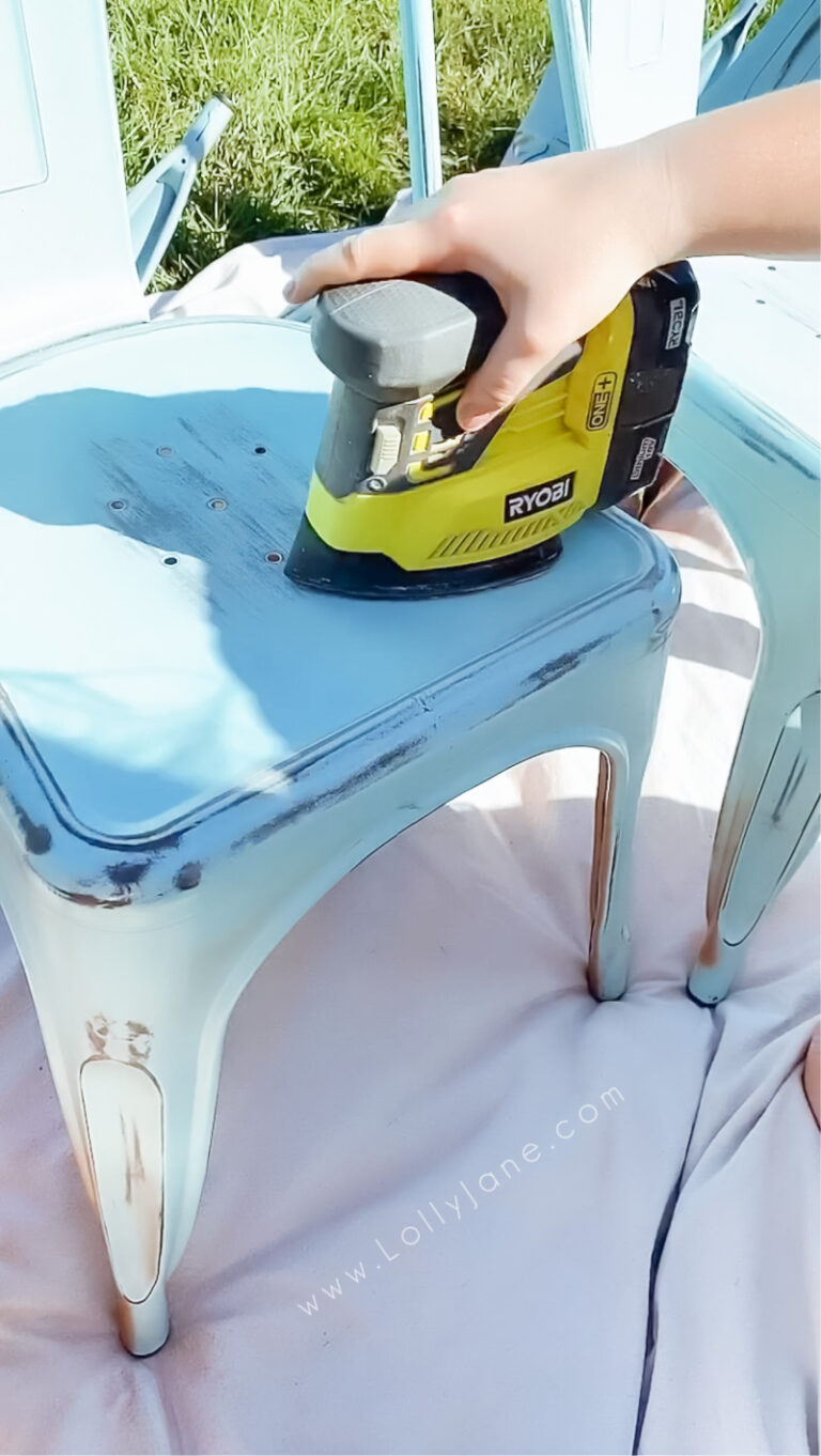 How to Spray Paint Metal Chairs Lolly Jane