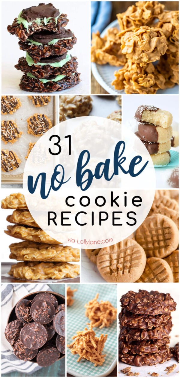 No Bake Cookie Recipes - Lolly Jane