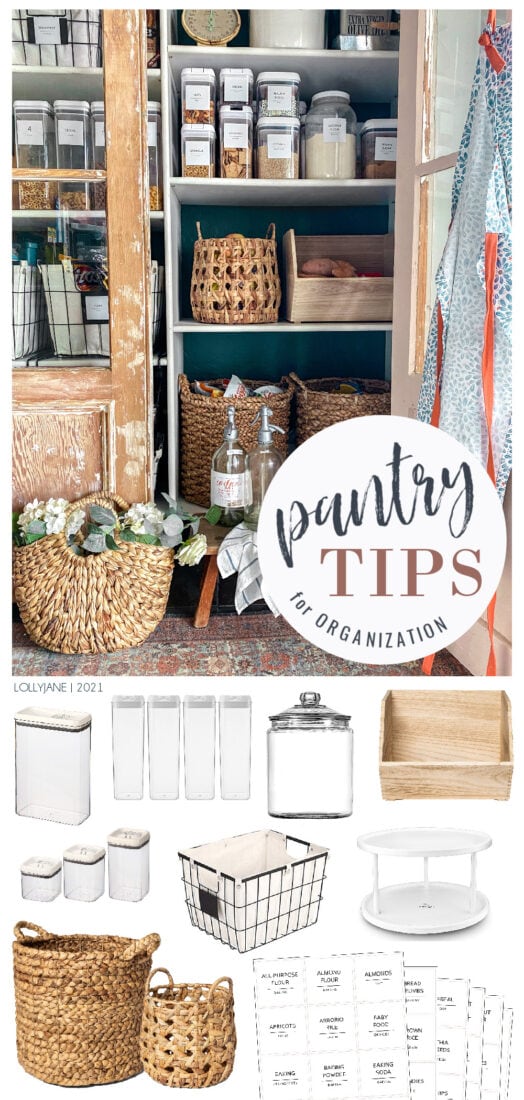 Want an organized pantry that's easy to maintain? Shop the look to keep your own pantry tidy AND stylish! #pantrymakeover #pantryrefresh #pantryorganization #organization #homeorganization  