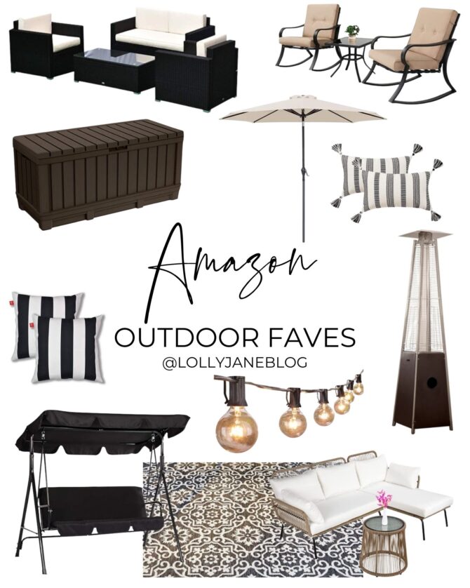 outdoor decor faves from amazon. www.lollyjane.com