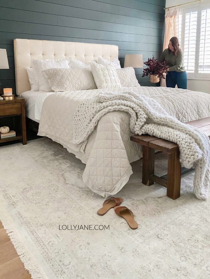 Modern Farmhouse Bedroom Gap Home Bedding Walmart 670x892 