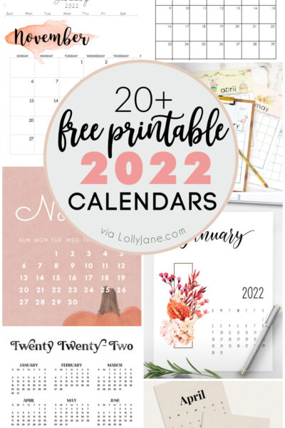 We’ve searched the web for you and have found pretty, fun, creative or just practical 2021 printable calendars that you will love! With over 30 styles, you’re sure to find one that suits your own space… just download + print!