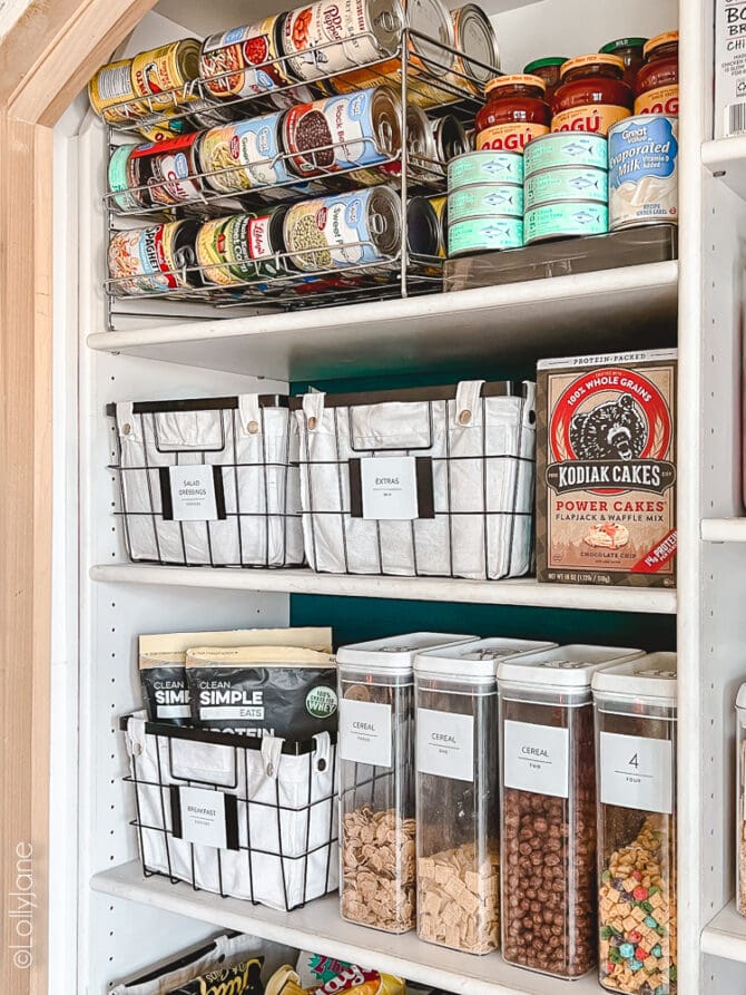 Easy Pantry Organizing: Coffee Creamer Containers