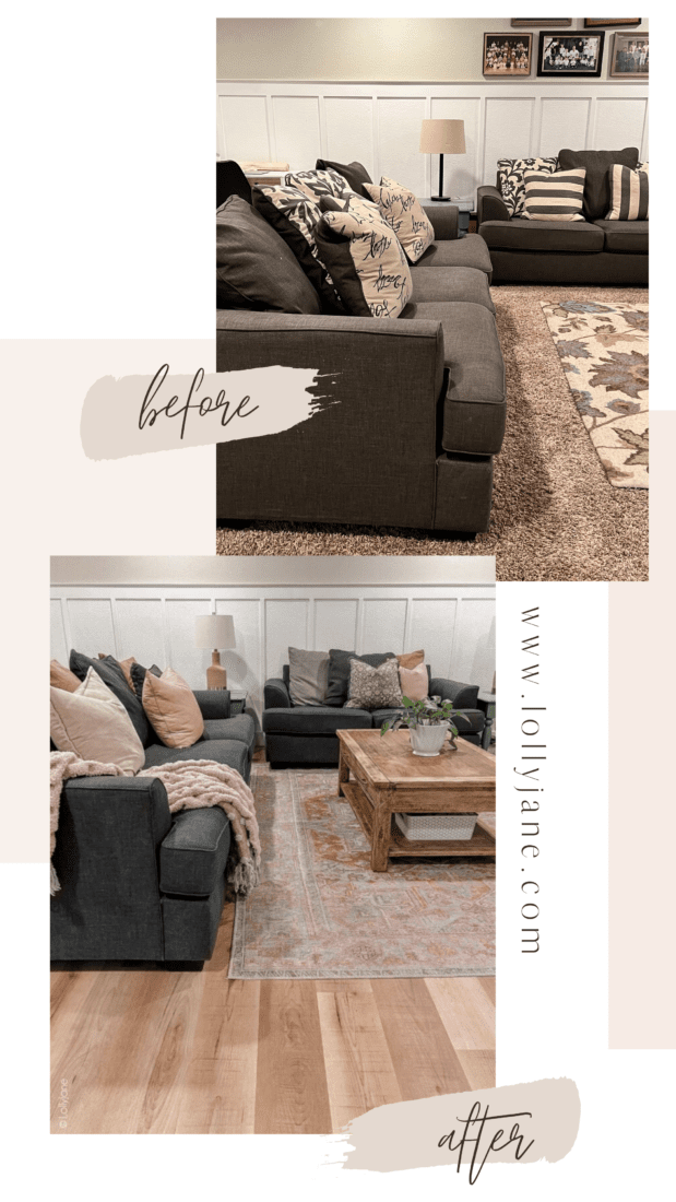 My Thoughts on Our New LVP Basement Flooring, Thrifty Decor Chick